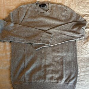 Velvet grey cotton/cashmere Crewneck Sweater - Medium